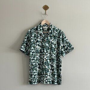 NWT Weatherproof Vintage Linen Blend Floral Shirt Men’s Medium Button Up